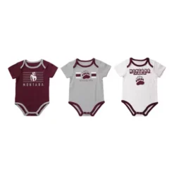 Colosseum Infant Boy's Montana Grizzlies Sandcastles Onesie 3-Pack