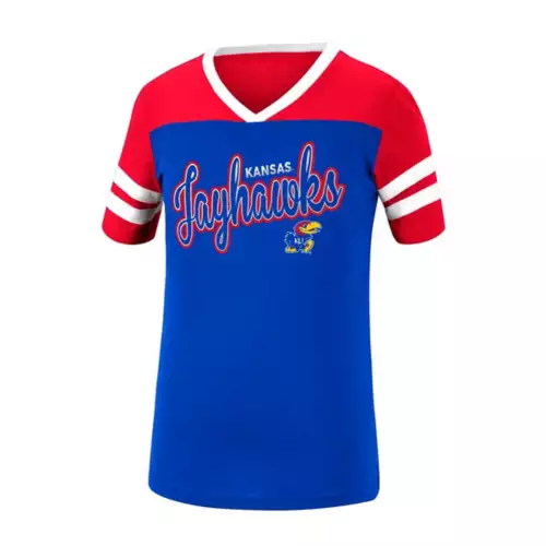 Colosseum Girls' Kansas Jayhawks Practically T-Shirt 3 Colosseum Girls' Kansas Jayhawks Practically T-Shirt