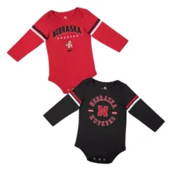 Colosseum Infant Nebraska Cornhuskers Advert Onesie 2 Pack