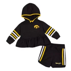 Colosseum Infant Girls' Iowa Hawkeyes Spoon Jacket & Short Set