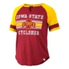 Colosseum Women's Iowa State Cyclones Raglan Cerulean T-Shirt