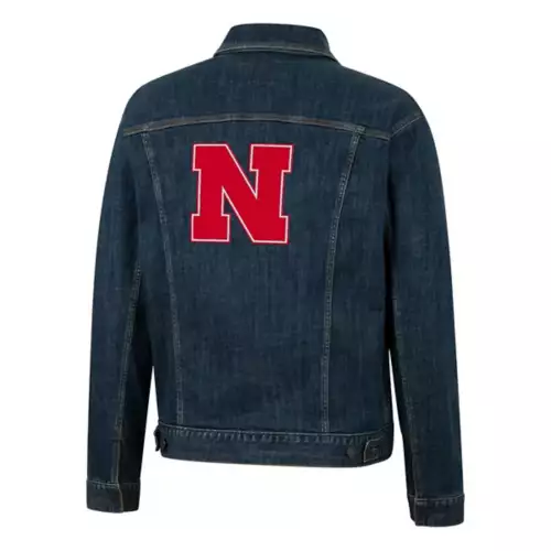 Colosseum Women's Nebraska Cornhuskers Wrangler Denim Jacket 4 Colosseum Women's Nebraska Cornhuskers Wrangler Denim Jacket - Image 2
