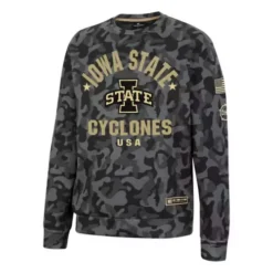 Colosseum Iowa State Cyclones Operation Hat Trick GI Joe Crew Neck Sweatshirt