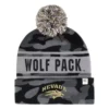 Colosseum Nevada Wolf Pack Operation Hat Trick Alpine Beanie -Sportswear Store 19690226403