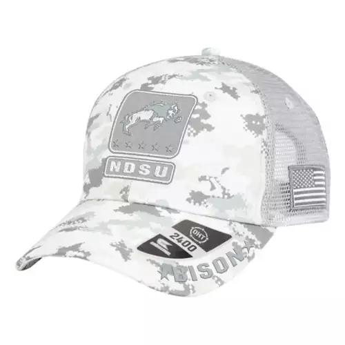 Colosseum North Dakota State Bison Operation Hat Trick American Hero Hat 3 Colosseum North Dakota State Bison Operation Hat Trick American Hero Hat