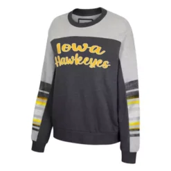 Colosseum Women's Iowa Hawkeyes Baby Talk Crewneck Sweatshirt
